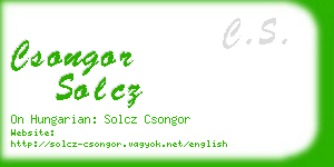 csongor solcz business card